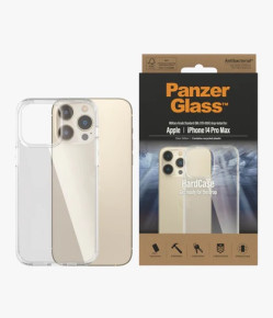 Оригинален твърд гръб със силиконов борд PanzerGlass HardCase за Apple iPhone 14 Pro Max 6.7 прозрачен Anti-bacterial
